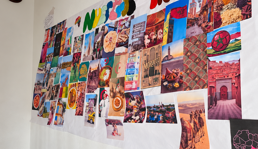 Mural Nuestros Países junto a las escaleras (3)